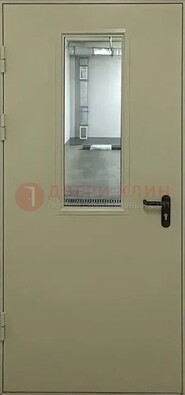 Светлая противопожарная дверь со стеклом ДПП-19